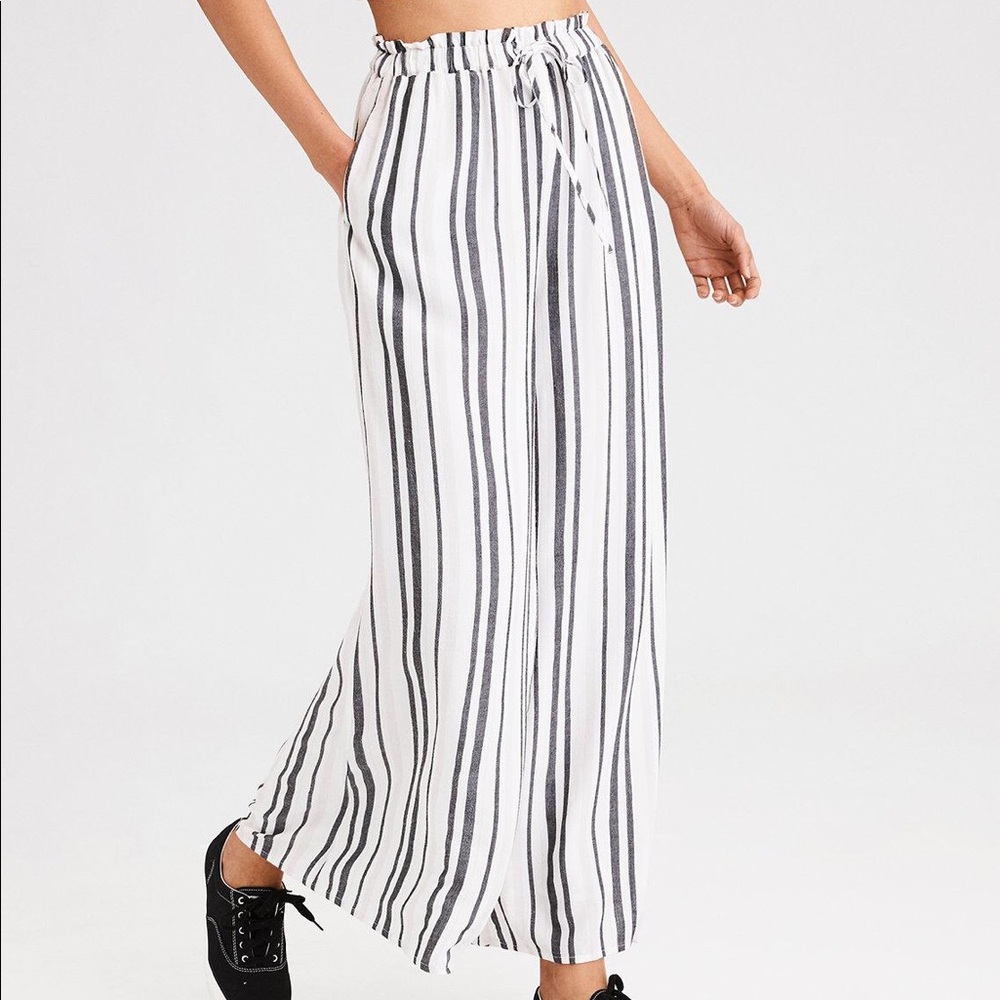 american eagle striped soft pants